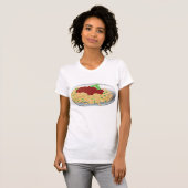 Bord Spaghetti Dames T-Shirt (Voorkant volledig)