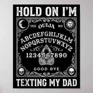 Bord spijt kan niet praten via de telefoon papa ta poster