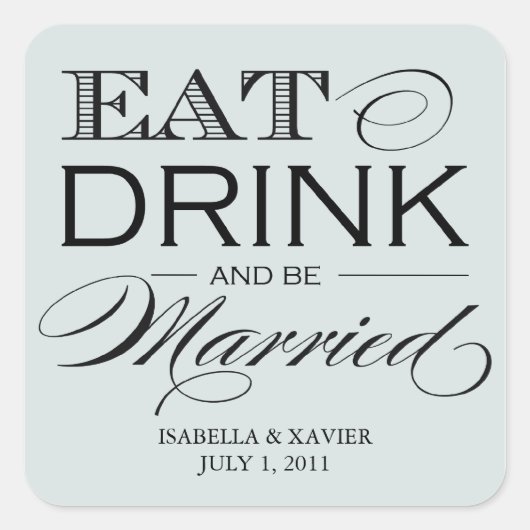 Bord stenen eten, Drink | STICKERS (Voorkant)