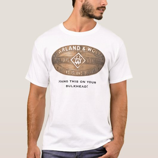 Bord T-shirt van Harland & Wolff Builder (Voorkant)