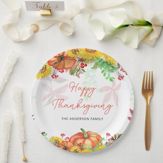 Bord Thanksgiving pompoenen (Huwelijk)