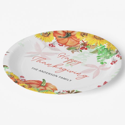 Bord Thanksgiving pompoenen (Gekanteld)