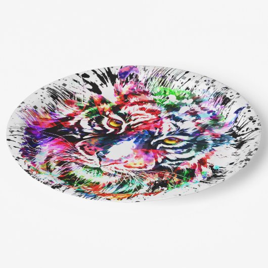 Bord tijger papier - Abstracte kunstwerken met kle (Gekanteld)