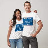 Bord Toeristen Informatiecentrum T-shirt (Unisex)