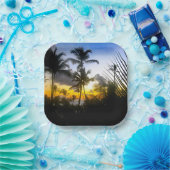 Bord Tropical Sunset Print Paper (Feest)