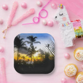 Bord Tropical Sunset Print Paper (Feest)