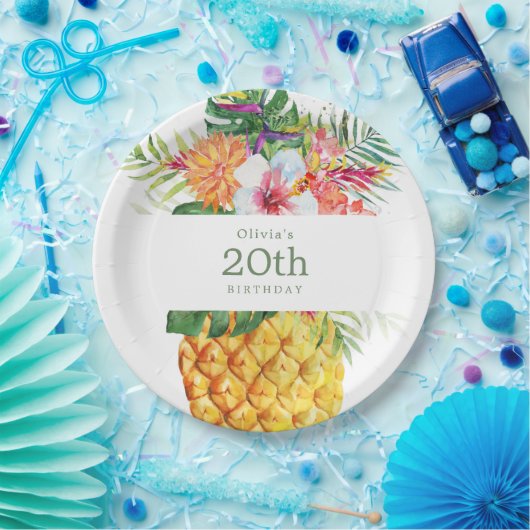 Bord tropisch anananaspapier (Feest)