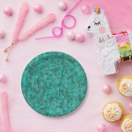 Bord Turquoise Paper (Feest)