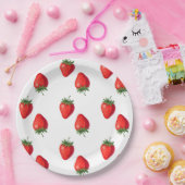 Bord van aardbeienpapier | feestartikelen (Feest)