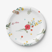 Bord van Afstuderen van wilde bloemen (Voorkant)