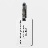 Bord van Audubon 12 Baltimore Oriole Bagagelabel (Achterkant verticaal)