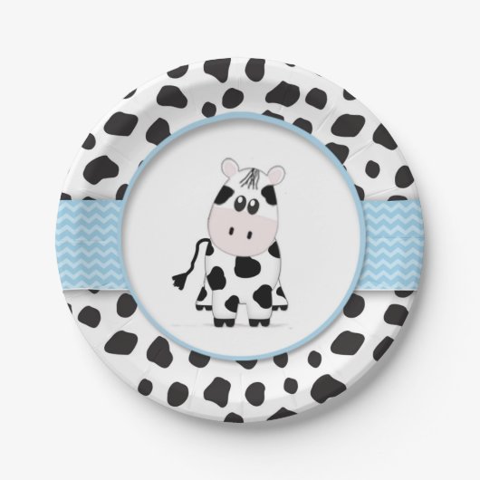 Bord van Baby shower van Cowboy (Voorkant)