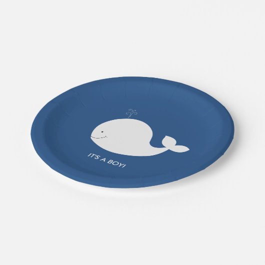 Bord van Baby shower voor de marine en witte walvi (Gekanteld)