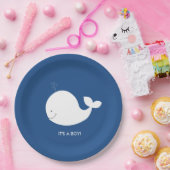 Bord van Baby shower voor de marine en witte walvi (Feest)