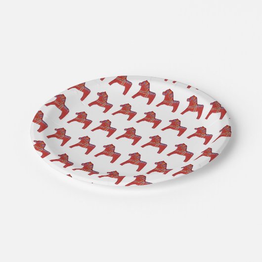 Bord van bosmeer Dala Horse Paper (Gekanteld)