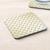 Bord van Bright Golden Diamond Bier Onderzetter (Linkerzijde)