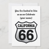 Bord van California Route 66 Kaart (Voorkant)