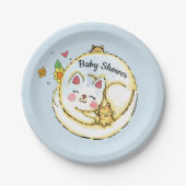Bord van Cat en Kittens Baby shower Party (Voorkant)