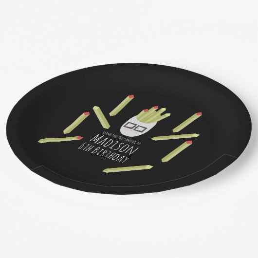 Bord van crème Fries Restaurant Birthday Paper (Gekanteld)