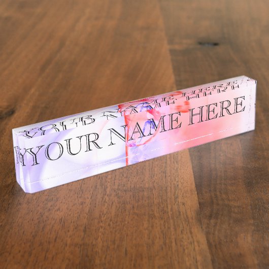 Bord van de fractale naam van de inkapseling naambordje (Zijkant)