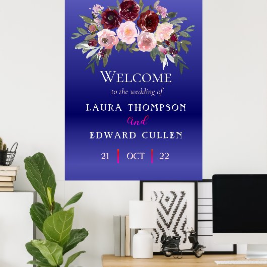 bord van de ingang van het huwelijk poster (Thuiskantoor)