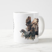 Bord van de kruising met de kruising grote koffiekop (Voorkant rechts)