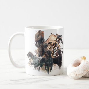 Bord van de kruising met de kruising koffiemok