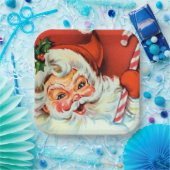 bord van de  Retro-kerstkerstman (Feest)