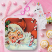 bord van de  Retro-kerstkerstman (Feest)