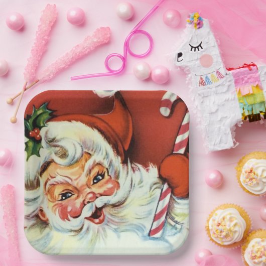 bord van de Retro-kerstkerstman (Feest)