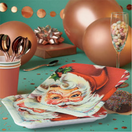 bord van de  Retro-kerstkerstman