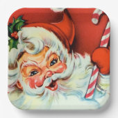 bord van de  Retro-kerstkerstman (Voorkant)