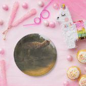 Bord van dinosauruspapier (Carnotaurus) (Feest)