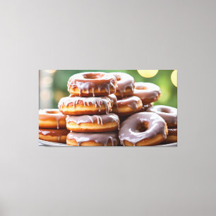 Bord van Donuts Canvas Afdruk