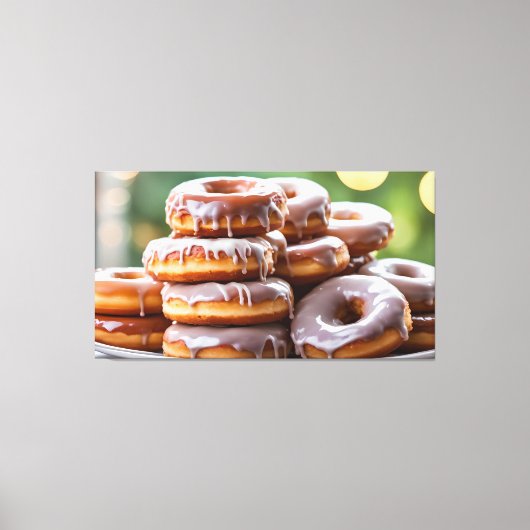 Bord van Donuts Canvas Afdruk (Voorkant)