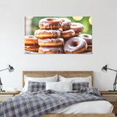 Bord van Donuts Canvas Afdruk (Insitu (Slaapkamer))