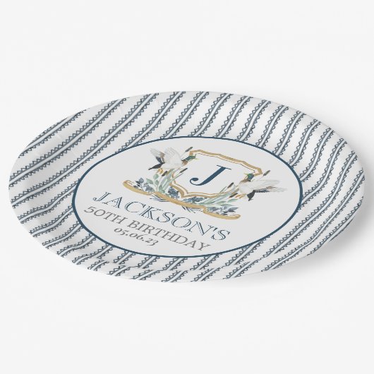 bord van eenden, borden van wilde eenden (Gekanteld)