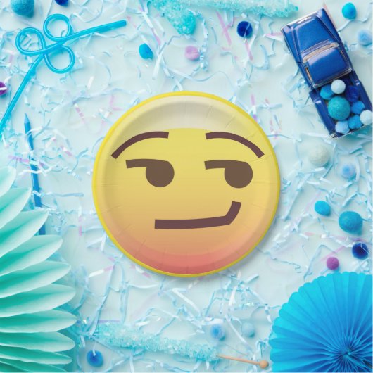 Bord van Emoji Paper Side Glance Smug (Feest)