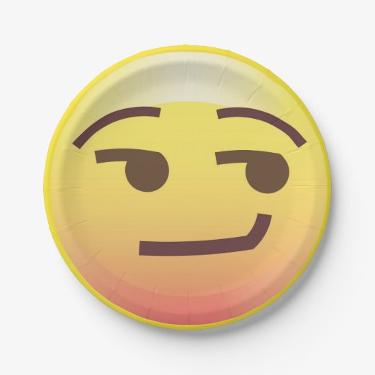 Bord van Emoji Paper Side Glance Smug (Voorkant)