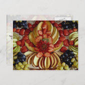 bord van fancy fruit briefkaart (Voorkant / Achterkant)