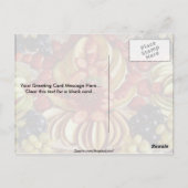 bord van fancy fruit briefkaart (Achterkant)