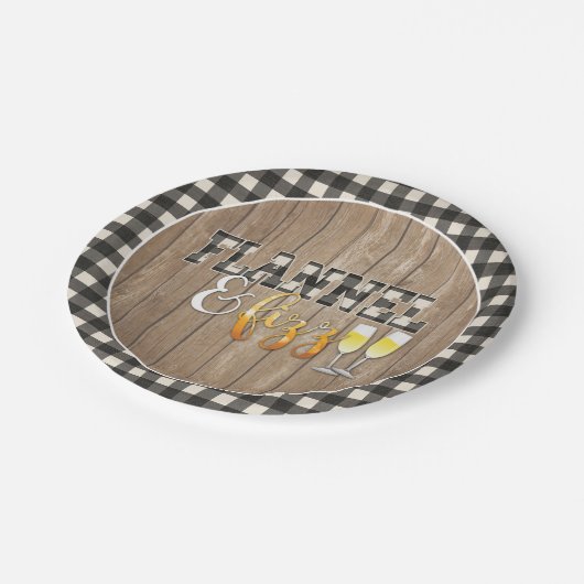 Bord van flannel en van fizz-papier - wit - hout (Gekanteld)