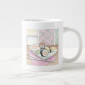 Bord van geassorteerde paddenstoel met stokjes grote koffiekop (Rechts)