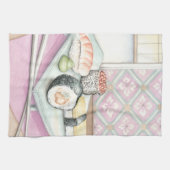 Bord van geassorteerde paddenstoel met stokjes theedoek (Horizontaal)