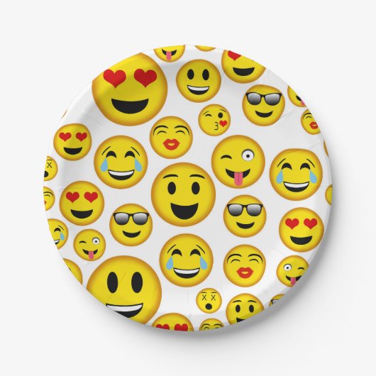 Bord van gemengde Emoji-patroonpartij (Voorkant)