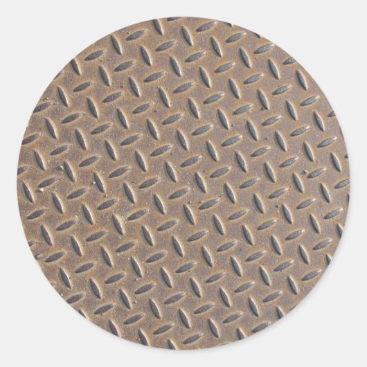 Bord van geroosterde controleurs, gemaakt van staa ronde sticker (Voorkant)