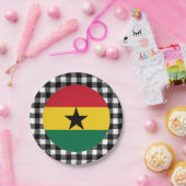 Bord van Ghana, buffelplein en Ghanese vlag (Feest)