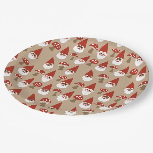 Bord van gnomen en paddenstoelen (Gekanteld)