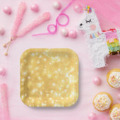 Bord van gouden lichte vellen (Feest)