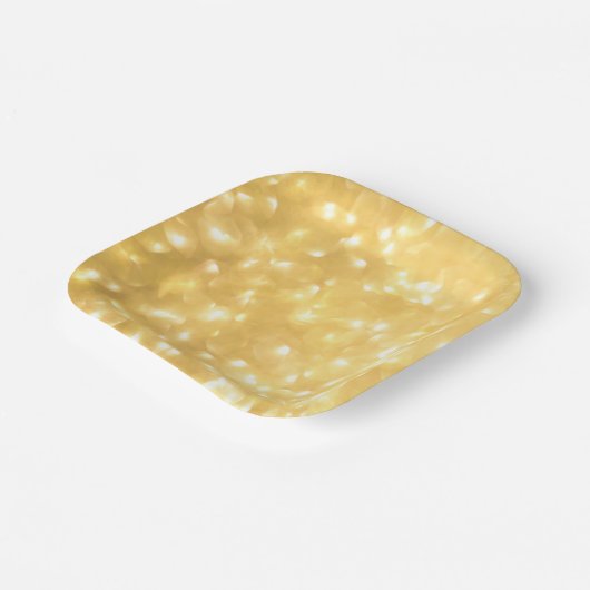 Bord van gouden lichte vellen (Gebogen)